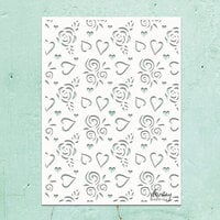 Mintay Papers - Kreativa Collection - 6 X 8 Stencil - Hearts & Roses