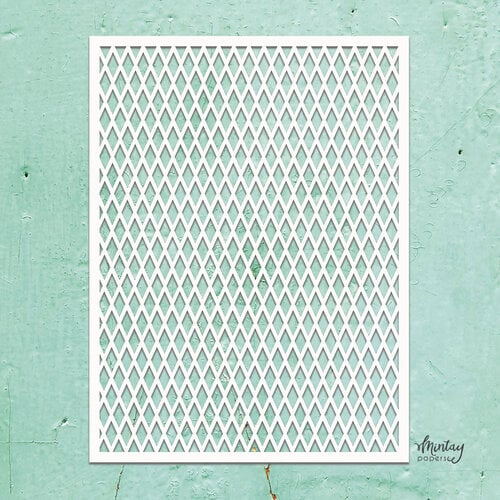 Mintay Papers - Kreativa Collection - 6 x 8 Stencil - Diamond Pattern