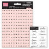 My Little Shoebox - Cardstock Stickers - Mini Alphabet - Blush