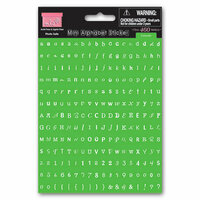 My Little Shoebox - Cardstock Stickers - Mini Alphabet - Limeade, CLEARANCE