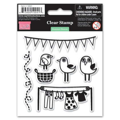 My Little Shoebox - Summer Breeze Collection - Clear Acrylic Stamps