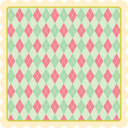 My Little Shoebox - Summer Breeze Collection - 12 x 12 Die Cut Paper - Fresh Linen