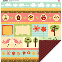 My Little Shoebox - Home Tweet Home Collection - 12 x 12 Double Sided Paper - Birds of a Feather