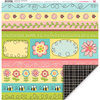 My Little Shoebox - Garden Party Collection - 12 x 12 Double Sided Paper - Blooming Trails