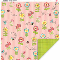 My Little Shoebox - Garden Party Collection - 12 x 12 Double Sided Paper - Sweet as Honey