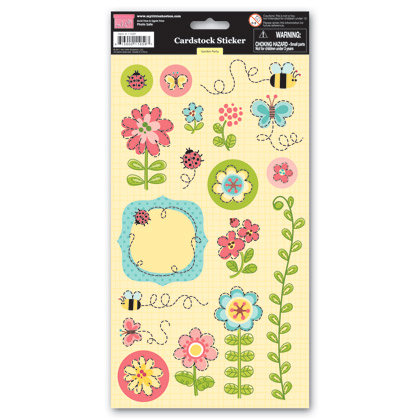 My Little Shoebox - Garden Party Collection - Cardstock Stickers
