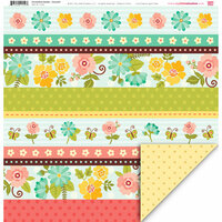 My Little Shoebox - Enchanted Garden Collection - 12 x 12 Double Sided Paper - Graceful