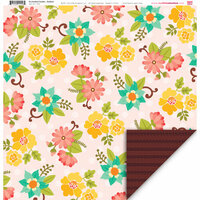 My Little Shoebox - Enchanted Garden Collection - 12 x 12 Double Sided Paper - Radiant
