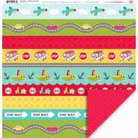 My Little Shoebox - Destination Collection - 12 x 12 Double Sided Paper - Sit Back and Relax