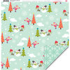 My Little Shoebox - Winter Wonderland Collection - 12 x 12 Double Sided Paper - Winter Folly