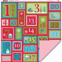 My Little Shoebox - Winter Wonderland Collection - 12 x 12 Double Sided Paper - Counting Down
