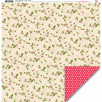 My Little Shoebox - Winter Wonderland Collection - 12 x 12 Double Sided Paper - Boughs of Holly