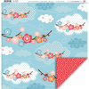 My Little Shoebox - Aiko Collection - 12 x 12 Double Sided Paper - Blue Sky