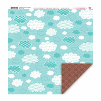 My Little Shoebox - Happy Go Lucky Collection - 12 x 12 Double Sided Paper - On Cloud 9