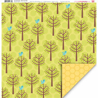 My Little Shoebox - Up In The Trees Collection - 12 x 12 Double Sided Paper - Bird's Eye View