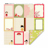 My Little Shoebox - Cherry Delight Collection - 12 x 12 Double Sided Paper - Happy Times
