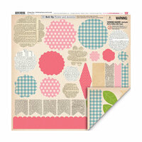 My Little Shoebox - Vintage Shop Collection - 3 Dimensional Roll Up Flower