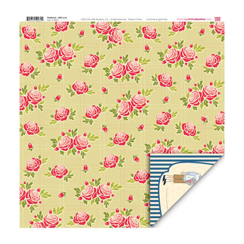 My Little Shoebox - Notebook Collection - 12 x 12 Double Sided Paper - With Love