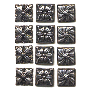Making Memories Decorative Brads - Square - Pewter Variety Pack 1, CLEARANCE