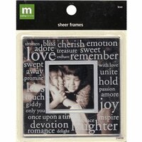 Making Memories Sheer Frames - Love