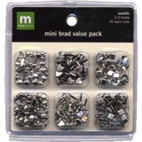 Making Memories Mini Brad Value Pack - Mini Metallic