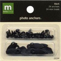 Making Memories Photo Anchors - Black with Brads