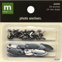 Making Memories Photo Anchors - Pewter with Brads