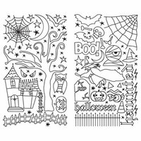 Making Memories - Stickers - Halloween Collection - Line Art