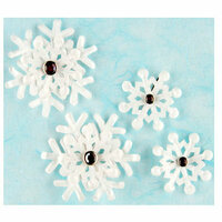 Making Memories - Brads - Christmas Collection - Snowflakes