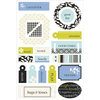Making Memories - 5th Avenue Collection - Colorboard Stickers Too - 3-Dimensional Chipboard Stickers - Sophia, CLEARANCE