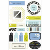 Making Memories - 5th Avenue Collection - Colorboard Stickers Too - 3-Dimensional Chipboard Stickers - Sophia, CLEARANCE