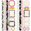 Making Memories - 5th Avenue Collection - Stickers - Borders and Tags - Elizabeth, CLEARANCE