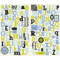Making Memories - 5th Avenue Collection - Stickers - Chipboard Alphabet - Sophia, CLEARANCE