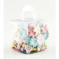 Making Memories - Blossoms and Buttons Box - Lemonade, CLEARANCE