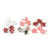 Making Memories - Value Pack - Flower Shaped Brads - Red and Pink, CLEARANCE