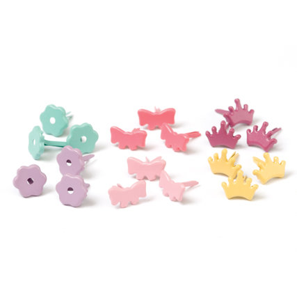 Making Memories - Value Pack - Flower Shaped Brads - Princess Bright, CLEARANCE