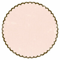 Making Memories - Animal Crackers Collection - 12x12 Scalloped Paper - Ella Scalloped Circle, CLEARANCE