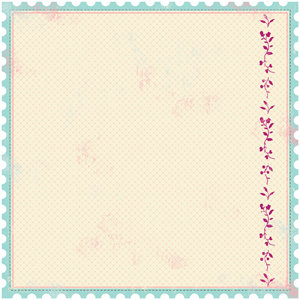 Making Memories - Noteworthy Collection - 12x12 Die Cut Paper - Delaney Stamp