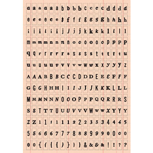 Making Memories - Tiny Alphabet Stickers - Pink Ledger, CLEARANCE