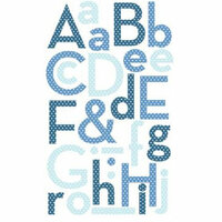 Making Memories - Puffy Alphabet Stickers - Blue, CLEARANCE