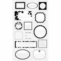 Making Memories - Journaling Stickers - Black and White, CLEARANCE