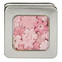 Making Memories - Flower Shop Blossoms Tin Collection - Glitter and Printed Flowers - Pink
