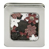 Making Memories - Flower Shop Blossoms Tin Collection - Glitter and Printed Flowers - Red and Black, CLEARANCE