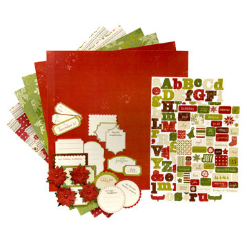 Making Memories - Fa La La Collection - Christmas - 12 x 12 Page Kit, CLEARANCE