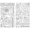 Making Memories - Spellbound Halloween Collection - LineArt Stickers - Black and Silver, CLEARANCE