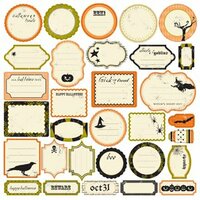 Making Memories - Spellbound Halloween Collection - Die Cut Journaling Stickers, CLEARANCE