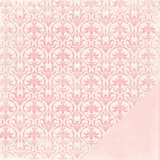 Making Memories - Paperie Rouge Collection - 12 x 12 Double Sided Paper - Fabric Brocade