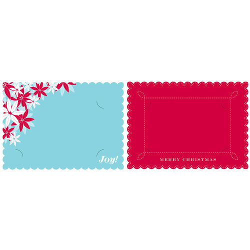 Making Memories - Fa La La Collection - Christmas Holiday Card Kit - Poinsettia, CLEARANCE