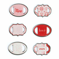 Making Memories - Love Notes Collection - Ribbon Slides - Heart, CLEARANCE
