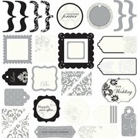 Making Memories - I Do Collection - Glitter Die Cuts, CLEARANCE